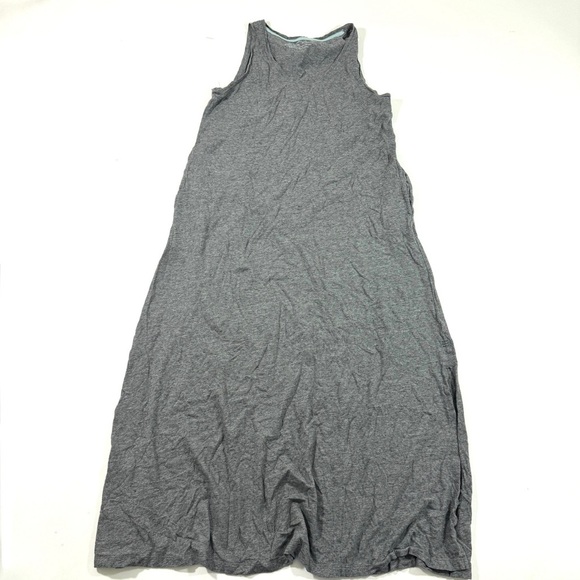 Free Fly Heritage Midi Dress Grey Pockets Size Medium - Picture 2 of 8
